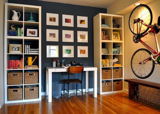 Mark Roemer image of a small space changed into something with a large amount of storage.