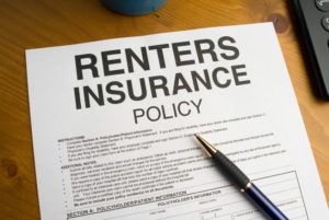 Mark Roemer image of a renter's insurance policy
