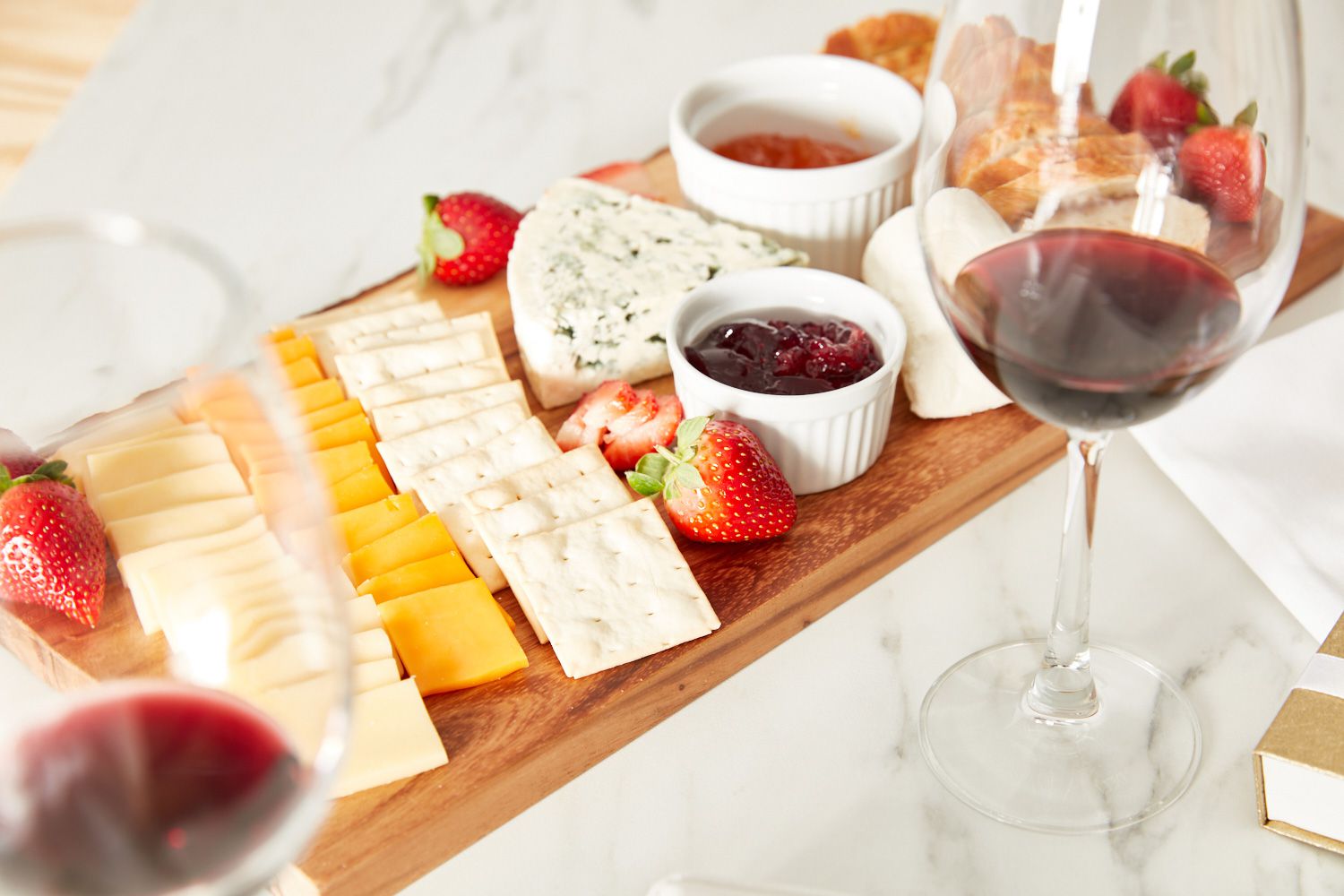 Mark Roemer image of a charcuterie board perfect for Valentine's Day