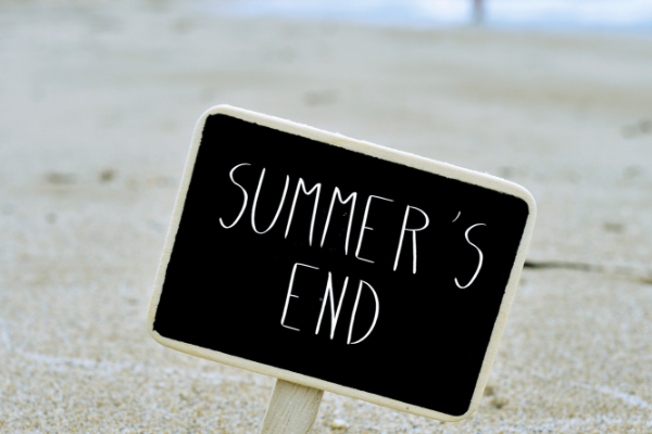 Mark Roemer image of a sign that says Summer's End