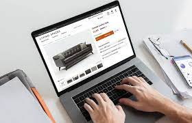 Mark Roemer image of a person shopping for furniture online