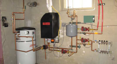 Mark Roemer Oakland image of a heating and plumbing system.