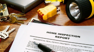 Mark Roemer Oakland image of a home inspection sheet.